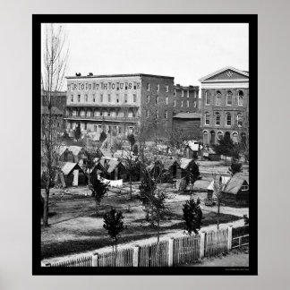 Masonic Hall on Decatur Street in Atlanta, GA 1864 Poster