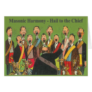 Masonic Harmony Hälsningskort