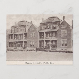 Masonic Home, Fort Worth, TX Vykort