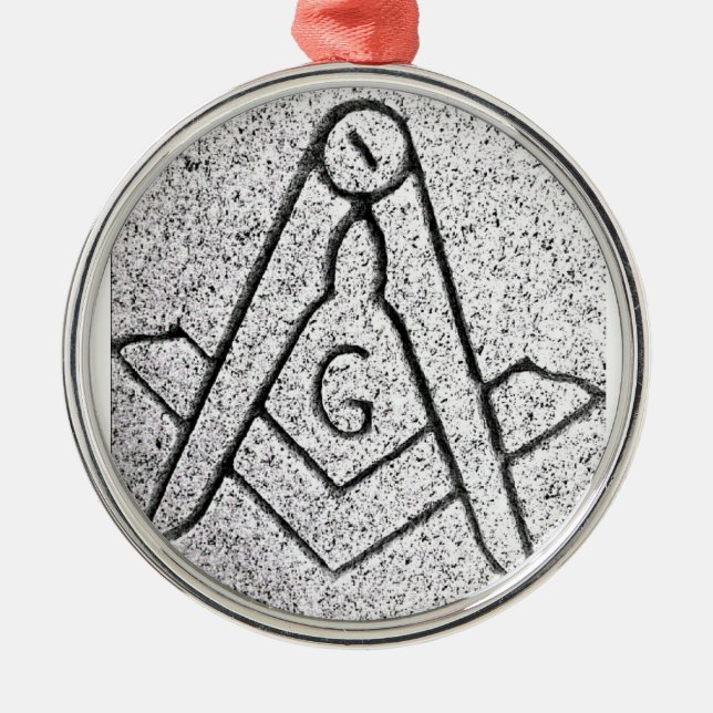Masonic jul julgransprydnad metall (Framsidan)