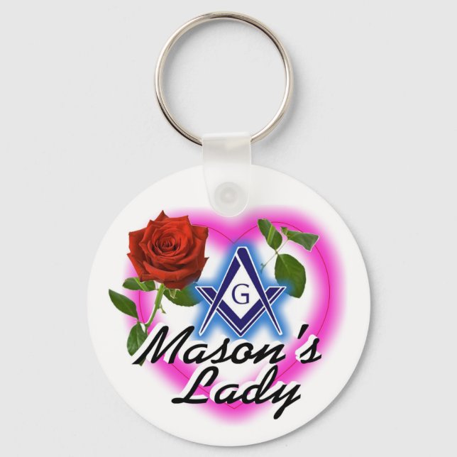 Masonic Keychain Mason's Dam Nyckelring (Framsida)