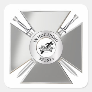 Masonic kor fyrkantigt klistermärke