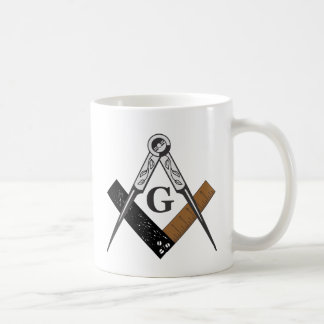 Masonic kvadrera och omringa kaffemugg