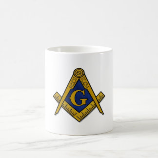 Masonic kvadrera och omringa kaffemugg