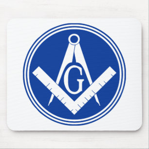 Masonic kvadrera och omringa musmatta
