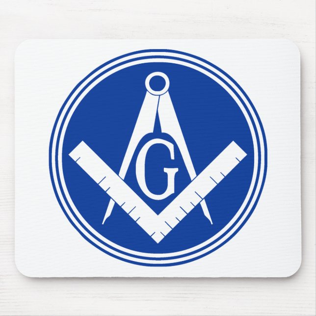 Masonic kvadrera och omringa musmatta (Framsidan)