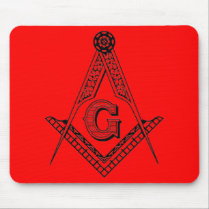 Masonic kvadrera, och passaremusen vadderar musmatta