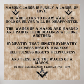 Masonic Labor Poster