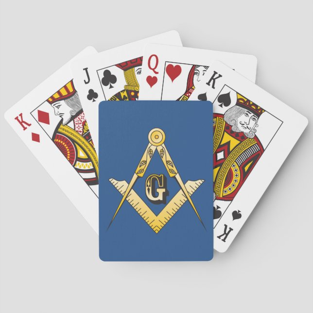 Masonic leka kort kortlek (Baksidan)