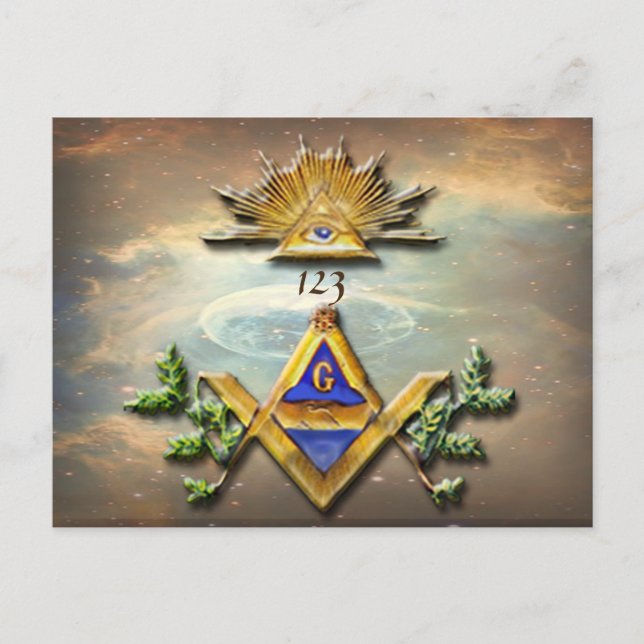 Masonic Life (Cosmos) Vykort (Framsida)