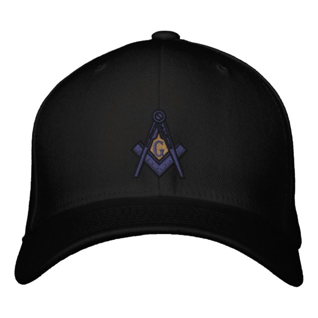 Masonic Lodge Passande EMBRODERED hat Broderad Keps (Framsida)
