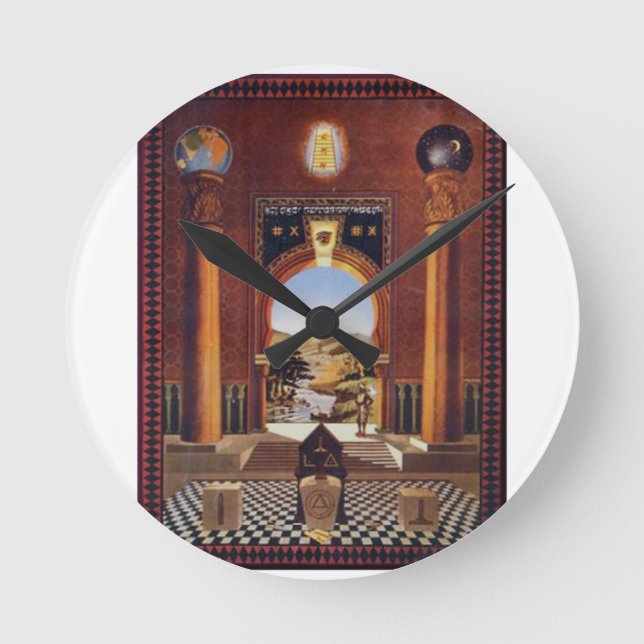 Masonic loge rund klocka (Framsida)