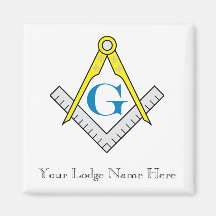 Masonic Magnet Customize Lodge Namn