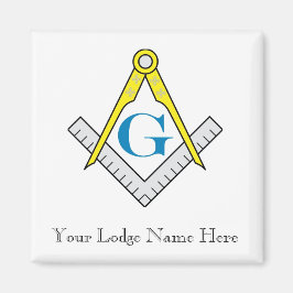 Masonic Magnet Customize Lodge Namn