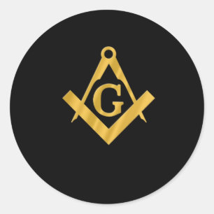 Masonic "Mason for Life" Runt Klistermärke
