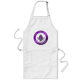 Masonic Men's Apron Purple Långt Förkläde