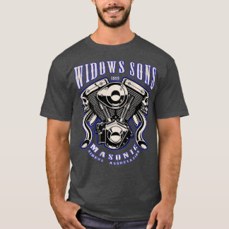 Masonic Merch Widows Sons VTwin T Shirt