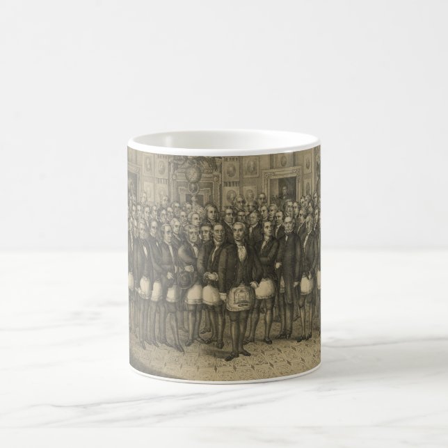 Masonic minnes- frimurarefrimureri kaffemugg (Center)