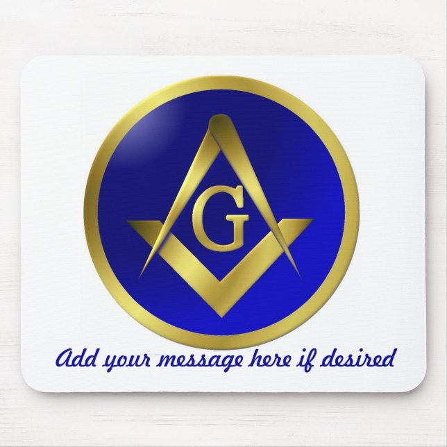 Masonic Mousemat Musmatta (Framsidan)
