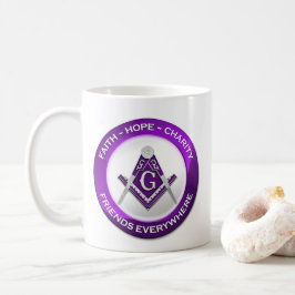 Masonic Mug Purple Kaffemugg