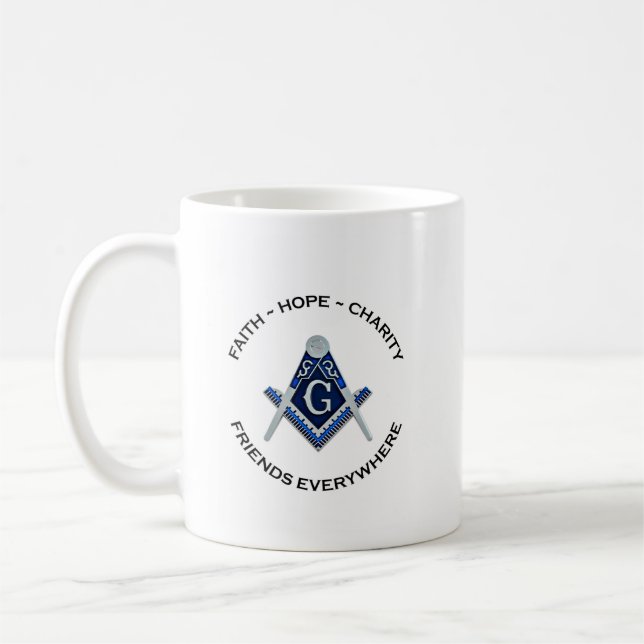 Masonic Mugg Blue Clean (Vänster)