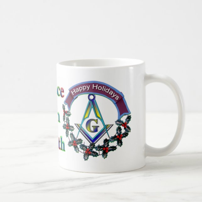 Masonic mugg eller Stein för julfred (Höger)