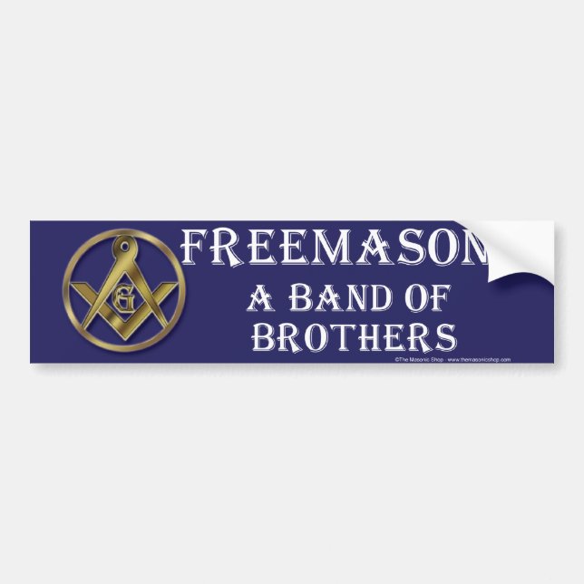 Masonic musikband av bröder bildekal (Framsidan)