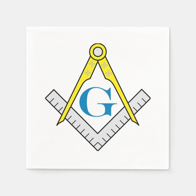 Masonic Napkins Pappersservett (Framsidan)