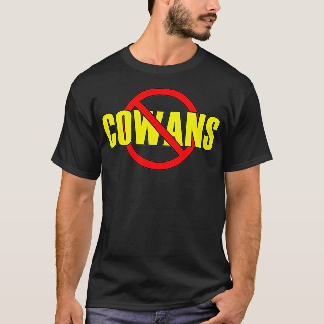 Masonic No Cowans Anticowans Design Freemason T Shirt (Framsida)