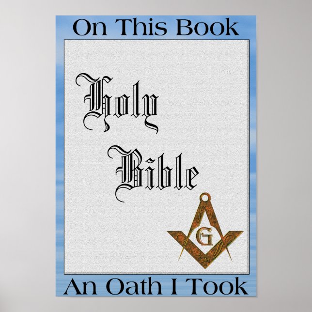 Masonic Oath Poster (Framsidan)