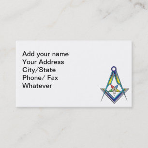 Masonic-/OESkortet Visitkort