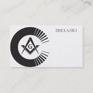 Masonic personligvisitkort visitkort