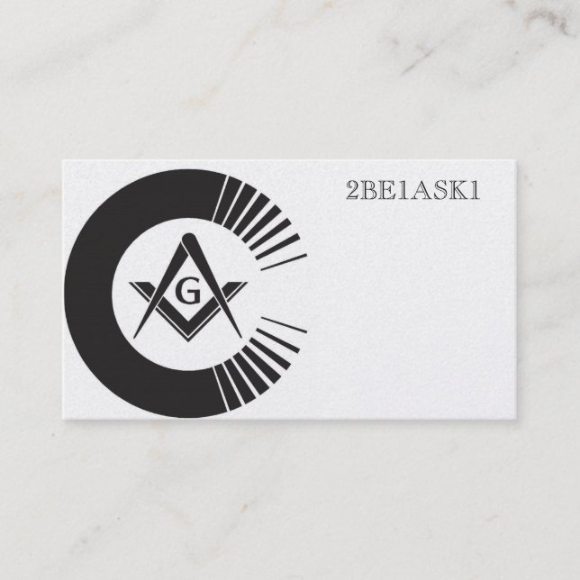 Masonic personligvisitkort visitkort (Framsida)