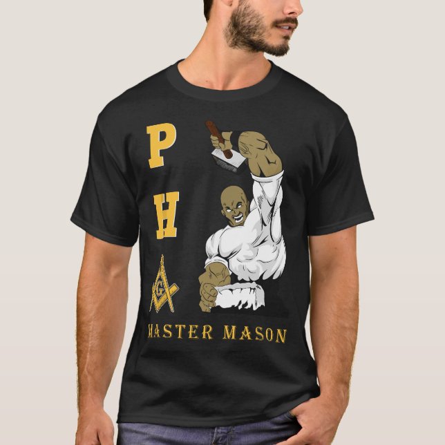 Masonic PHA Master Masons Fars dag Gift T Shirt (Framsida)
