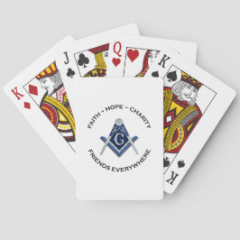 Masonic Playing Cards Blue Casinokort