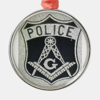 Masonic prydnad för polis julgransprydnad metall