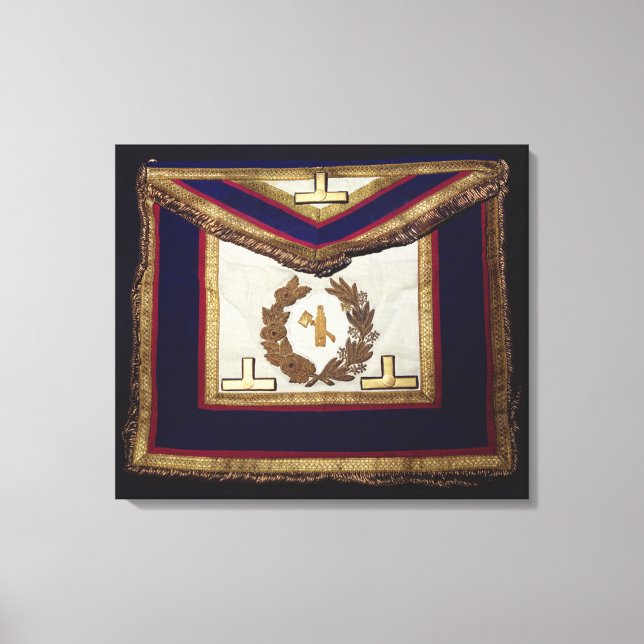 Masonic Regalia från Turin-ordern Canvastryck (Framsida)