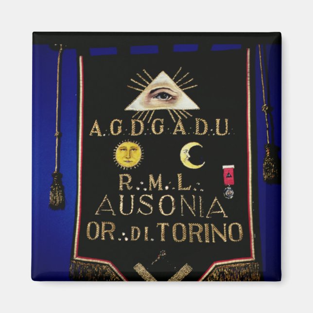 Masonic Regalia från Turin-ordern Magnet (Framsidan)
