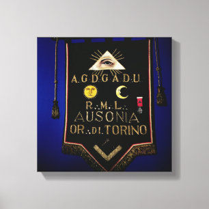 Masonic regalier, från beställa av Turin Canvastryck