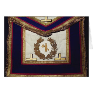Masonic regalier, från beställa av Turin Hälsningskort