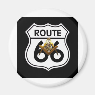 Masonic Route 66 Shield Magnet