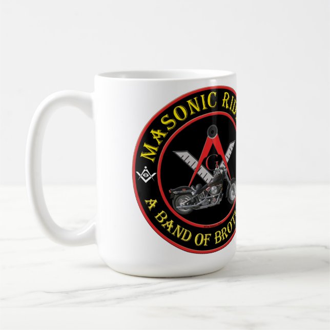 Masonic ryttaremugg eller stein kaffemugg (Vänster)