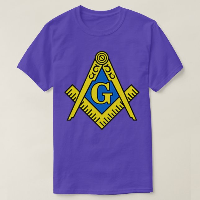 Masonic Shirt Square Compass Emblem T (Design framsida)