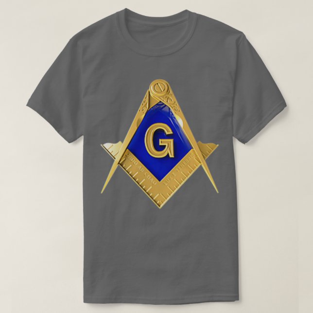 Masonic Shirt Square Compass Freemason Lodge Shirt T (Design framsida)