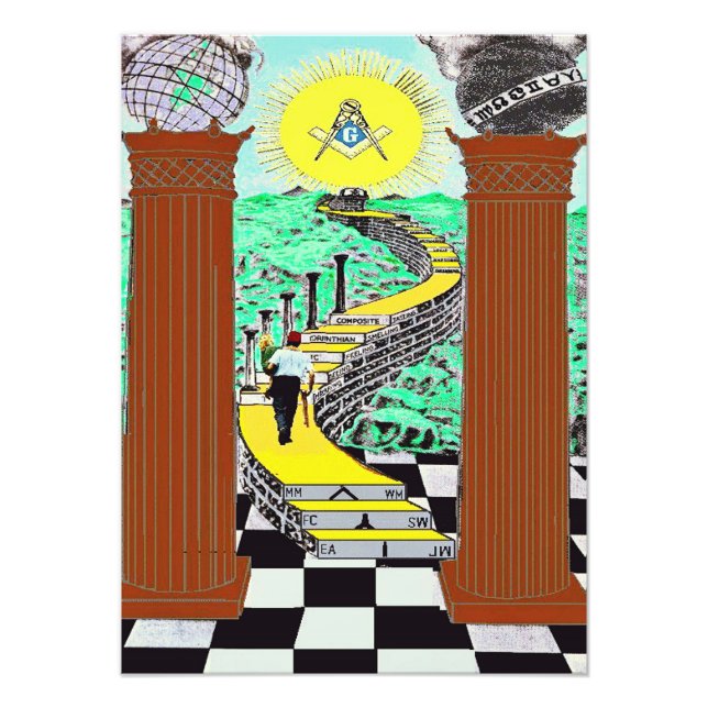 Masonic Shriner Photo Print Fototryck (Framsidan)