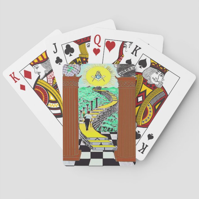 Masonic Shriner som leker kort Casinokort (Baksidan)
