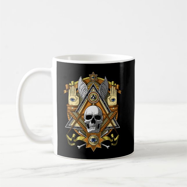 Masonic Skull Kaffemugg (Vänster)