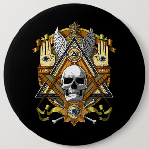Masonic Skull Knapp
