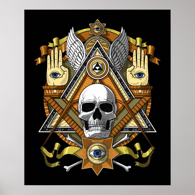 Masonic Skull Poster (Framsidan)