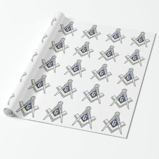 Masonic slående in papper för vit presentpapper